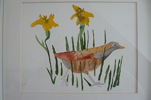 A painting of a Corncrake